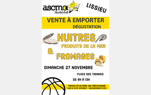 Vente huitres et fromages