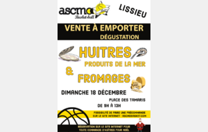 Vente huitres et fromages