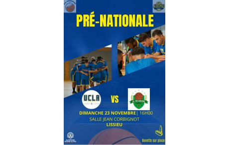 Match R1 : UCLA - La Ricamarie à Lissieu le 23/11/2025